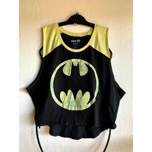 Batman Muscle Tank Crop Top By Batman